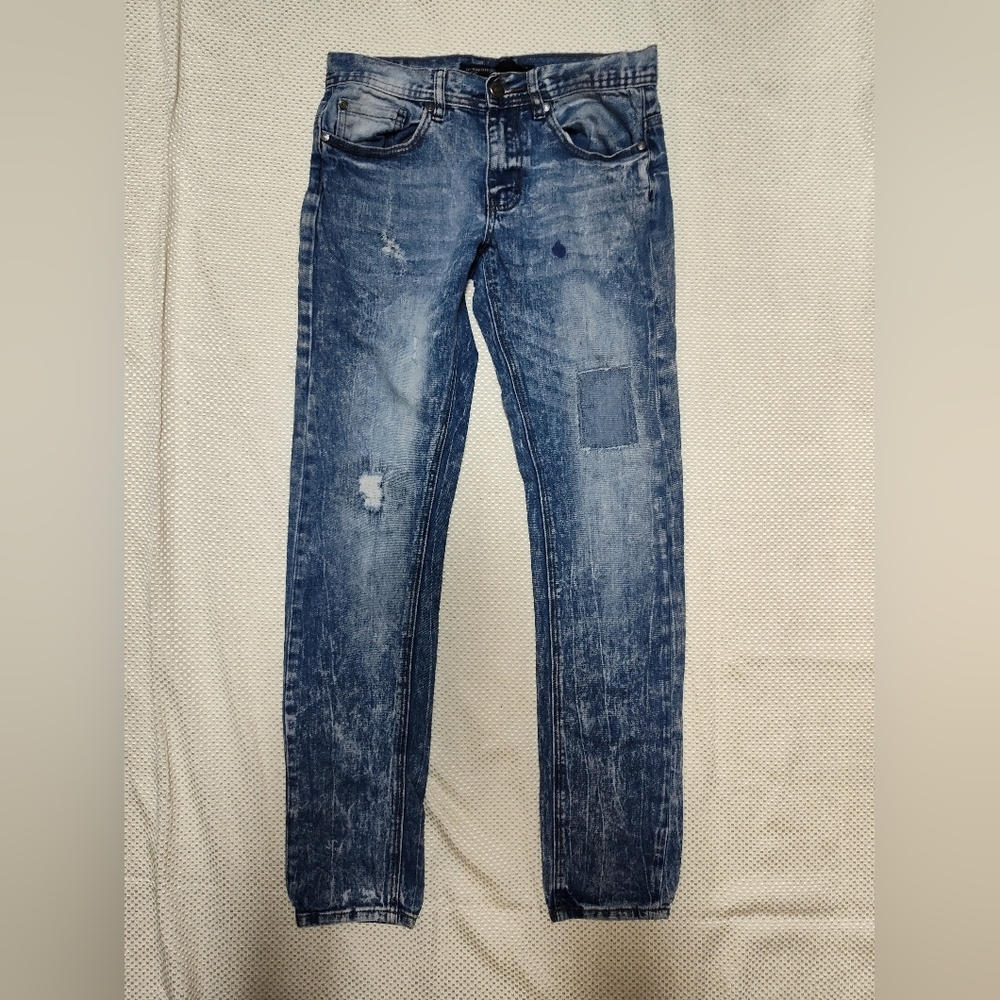 EST: NINETEEN Patchwork Jeans Size 28 Skinny Straight Jeans